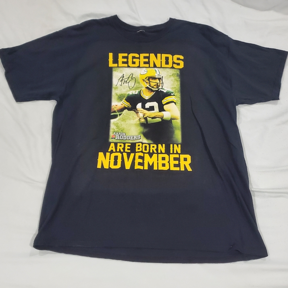 AARON RODGERS Legends T-shirt ☆ Green Bay Packers ☆ Mens XL ☆ EUC - Picture 1 of 6